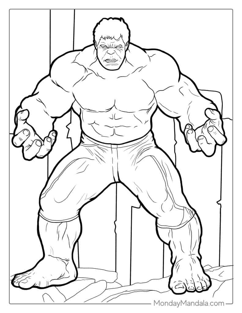 Incredible Hulk Coloring Pages