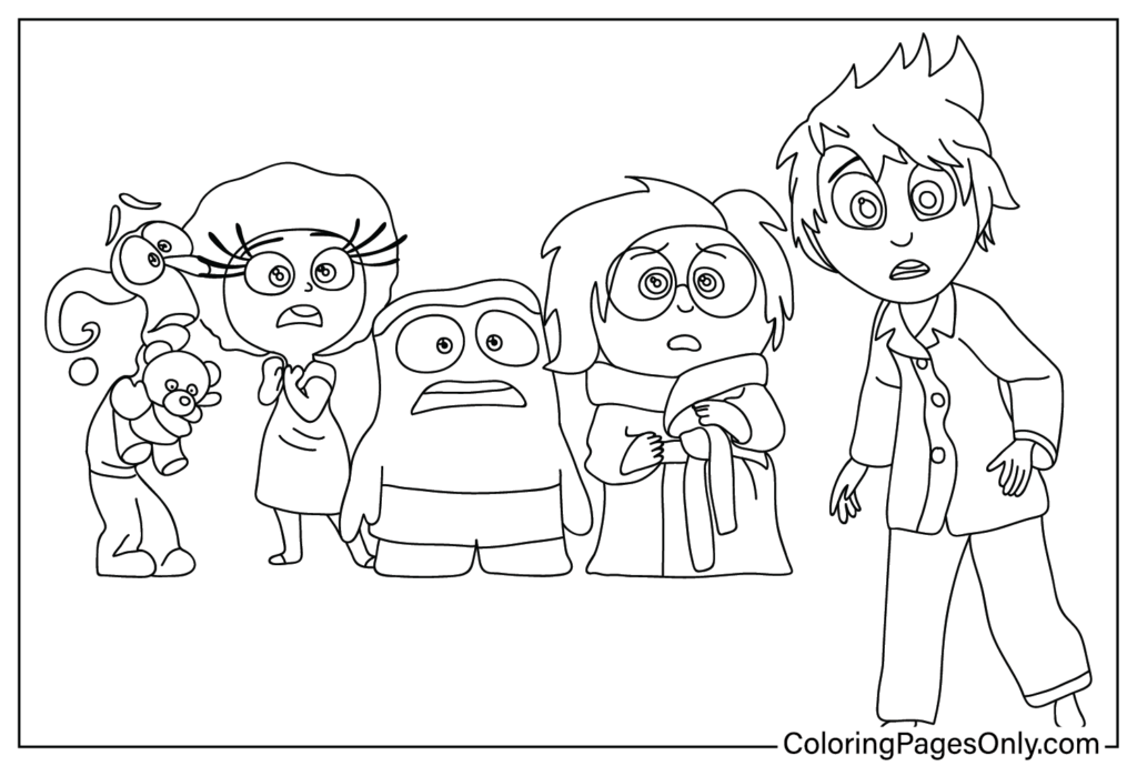 Inside Out 2 Coloring Page Free Printable Coloring Pages