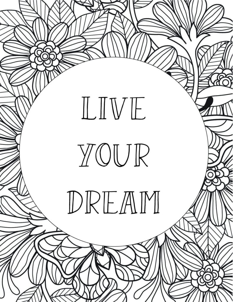 Inspirational Coloring Pages Printable