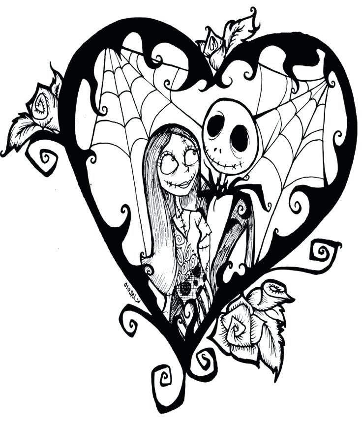 Jack Skellington Coloring Pages Printables