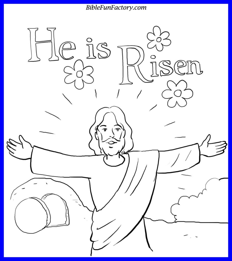 Jesus Resurrection Coloring Page At GetColorings Free Printable 