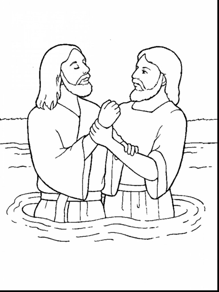 John The Baptist Coloring Page