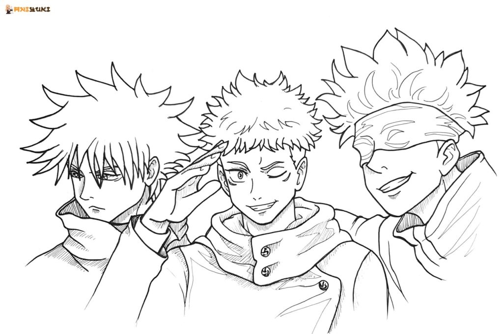 Jujutsu Kaisen Coloring Pages Free Coloring Pages