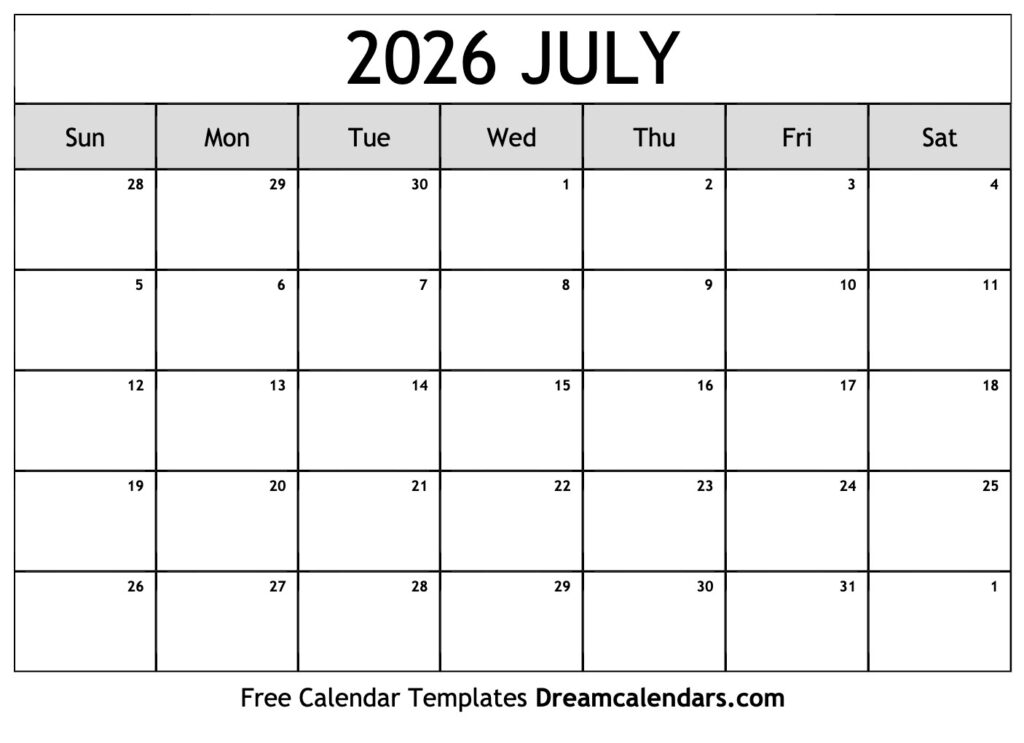 July 2026 A Month Of Observances And Celebrations Calendar Bulan 10 2026