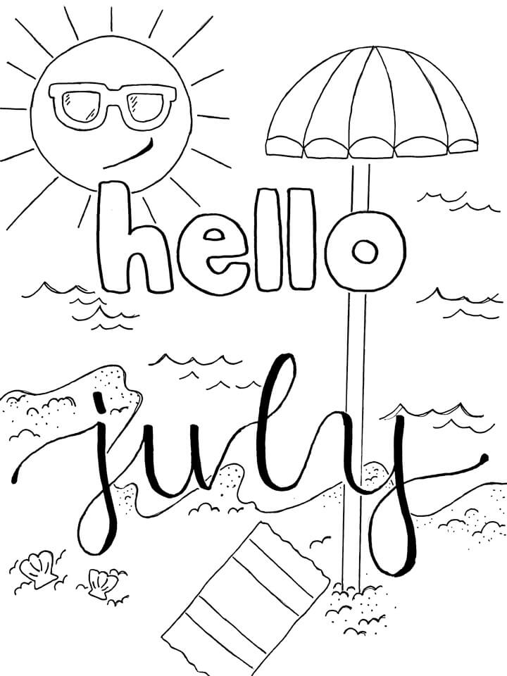 July Coloring Pages Printable