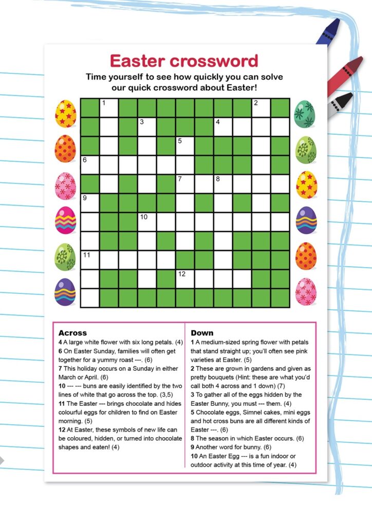 Kids Crossword Puzzles Free