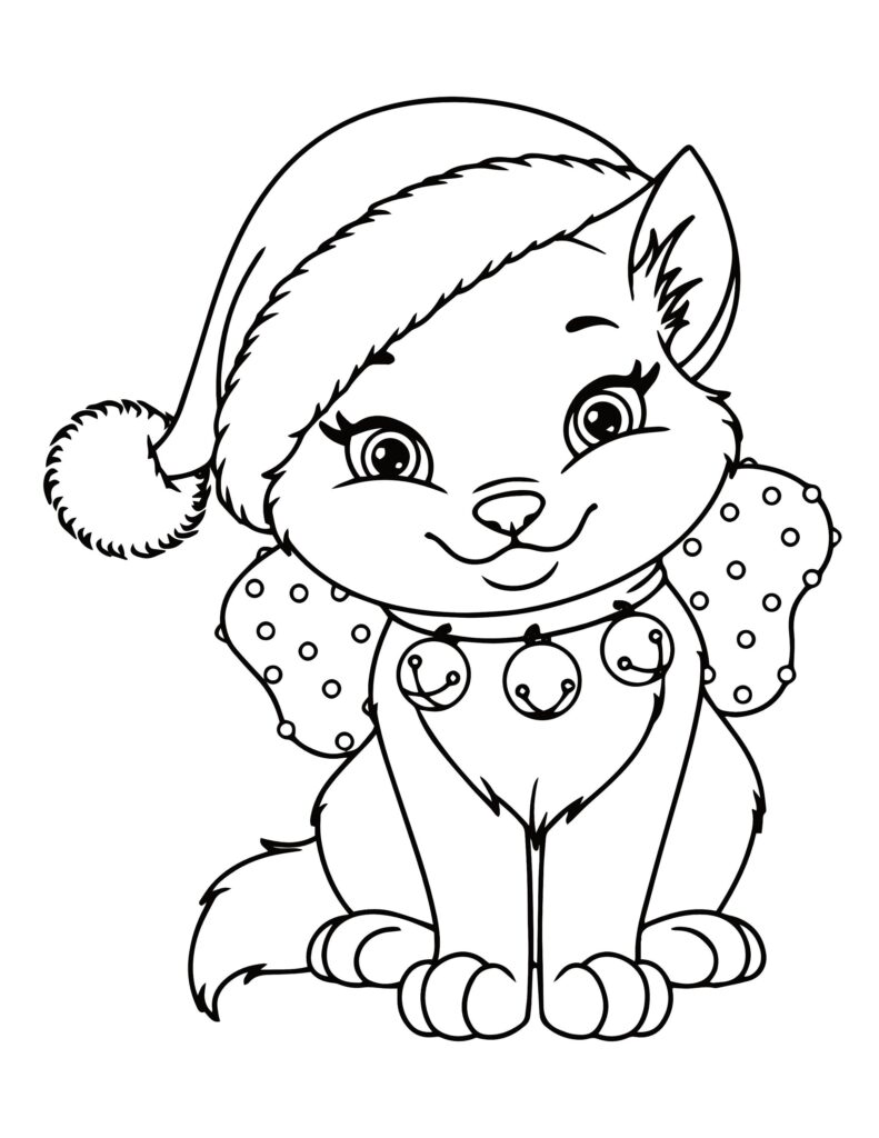 Kitten Coloring Pages 21 Printable Kitten Coloring Pages For Etsy UK