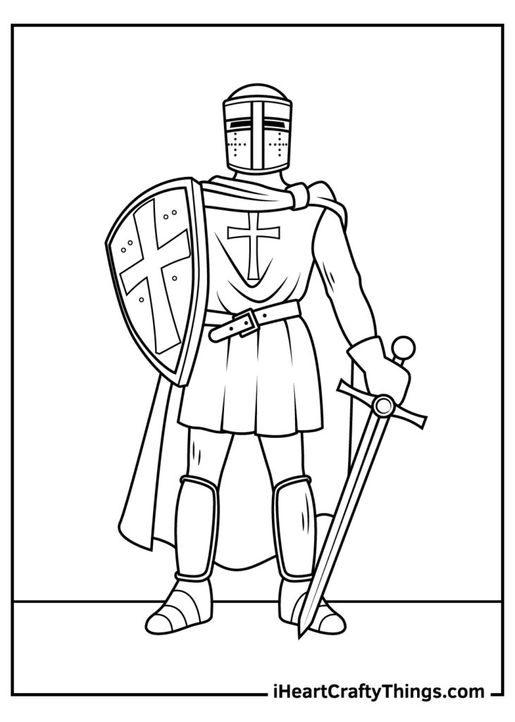 Knight Coloring Pages Free Coloring Pages Printables