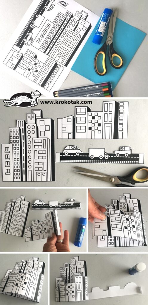 Krokotak 3D PAPER CITY