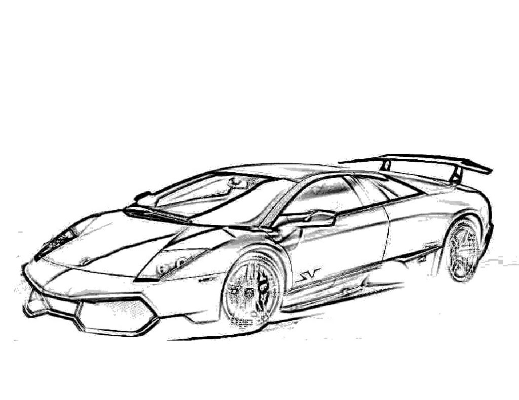 Lamborghini Coloring Page Printable