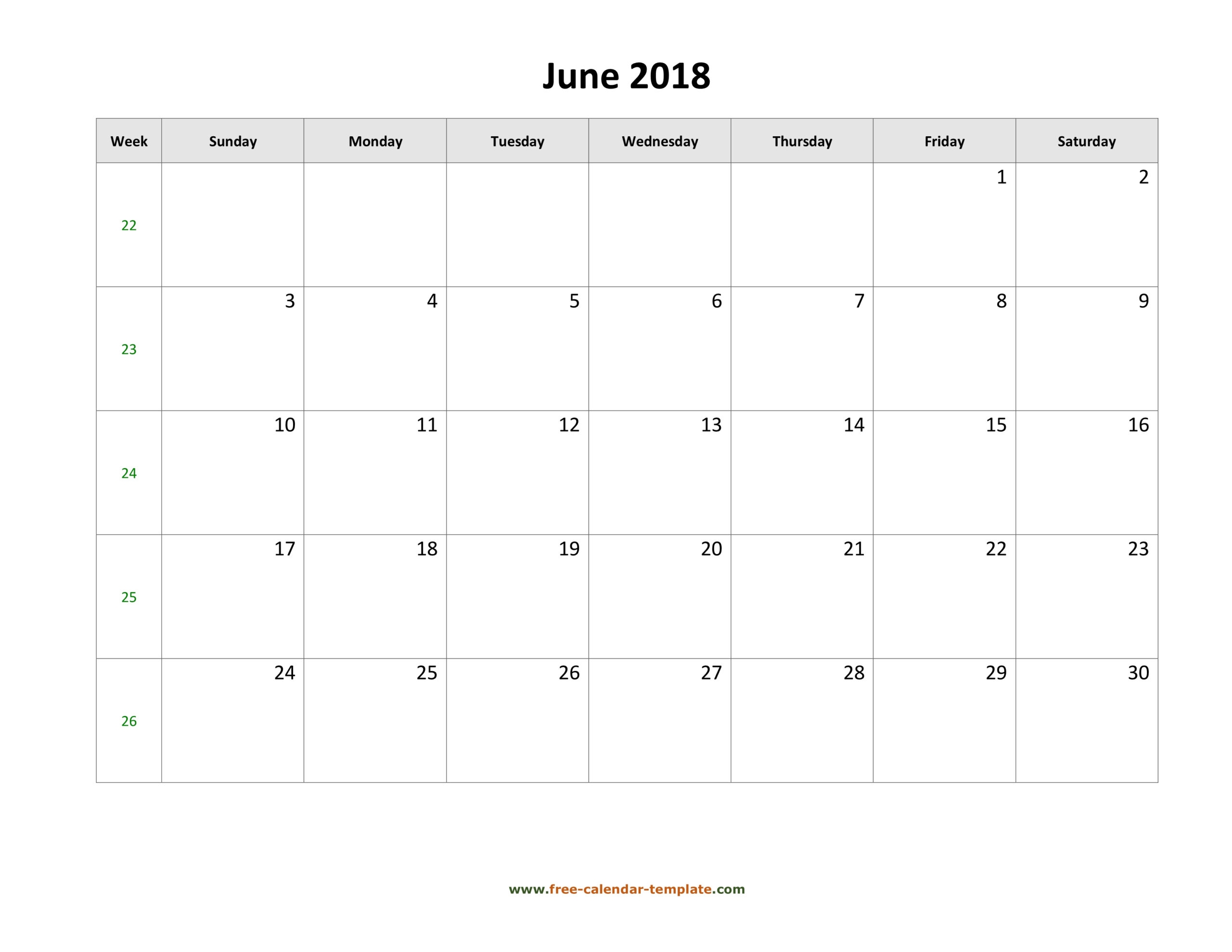 Large Printable Calendar