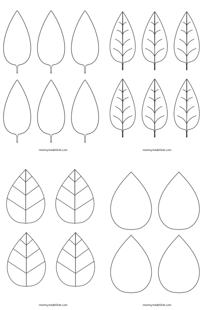 Leaf Outline Printable