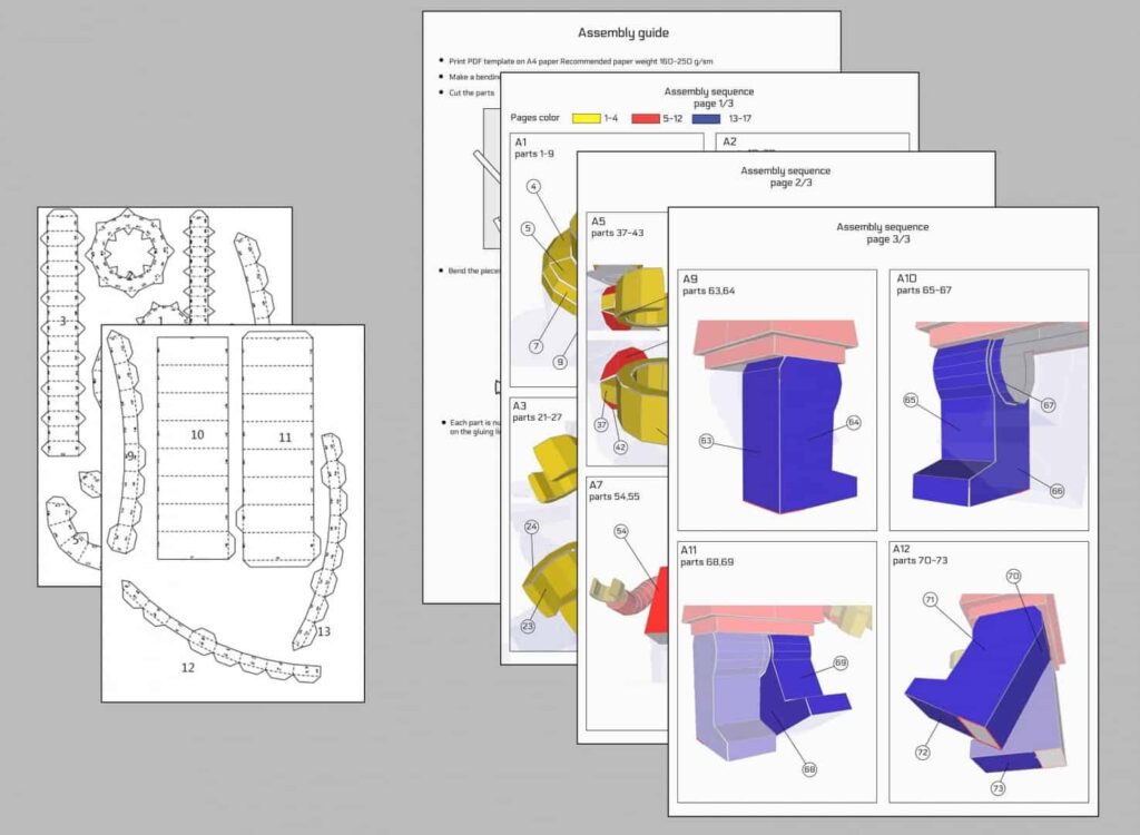 Legoman Lego DIY Digital Papercraft PDF Template 3d Printable See 