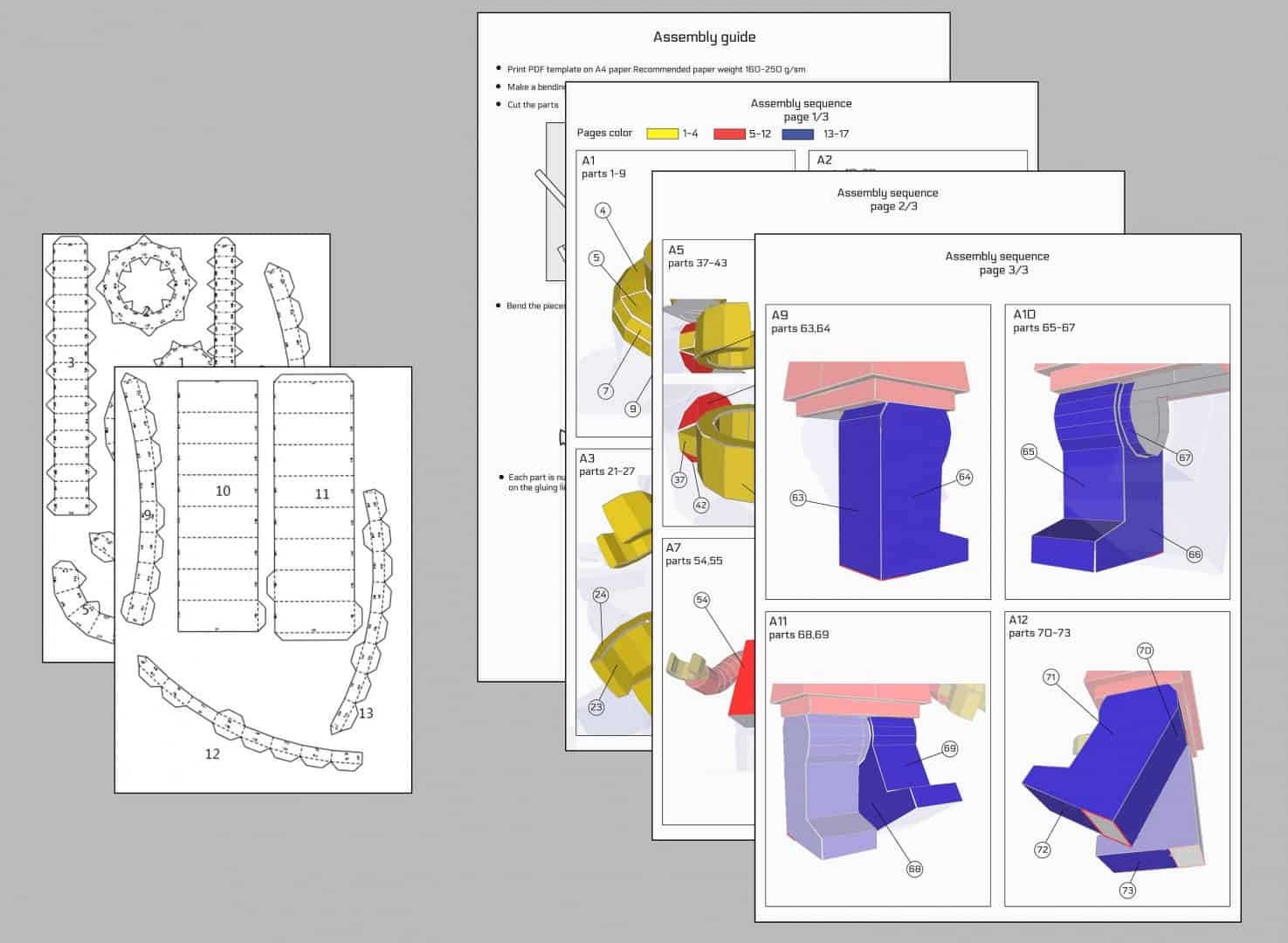 Legoman Lego DIY Digital Papercraft PDF Template 3d Printable See