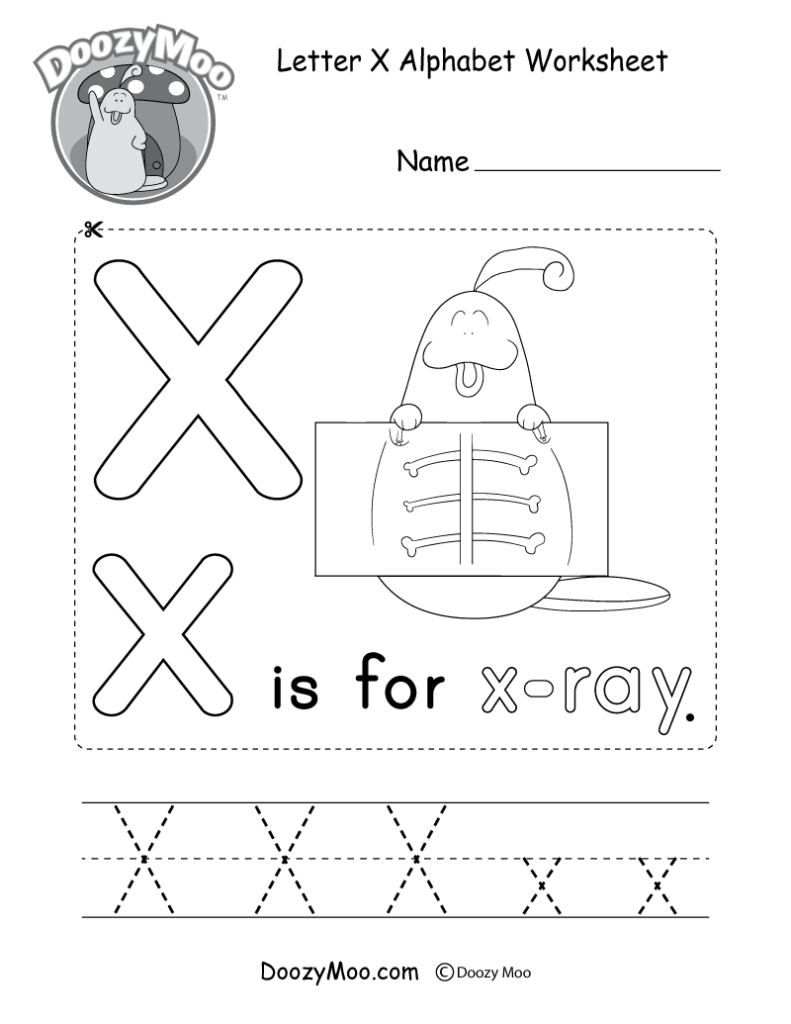 Letter X Worksheets Preschool