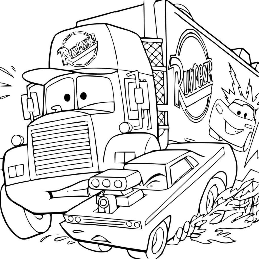 Lightning Mcqueen Coloring Page Printable