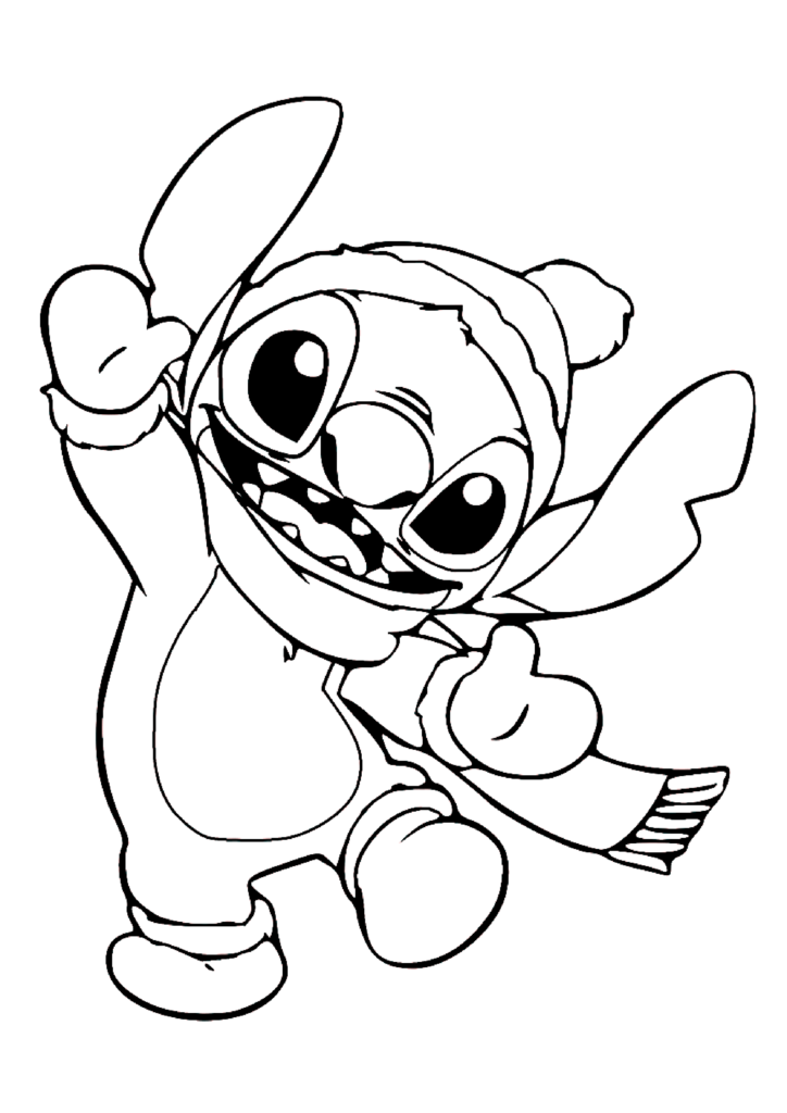 Lilo And Stitch Coloring Page For Children Lilo And Stitch Coloring