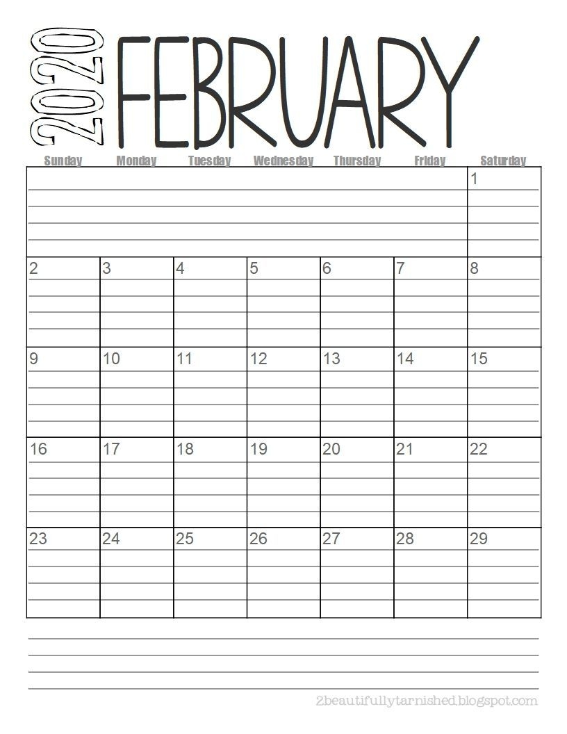 Lined Printable Calendar Printable And Enjoyable Learning