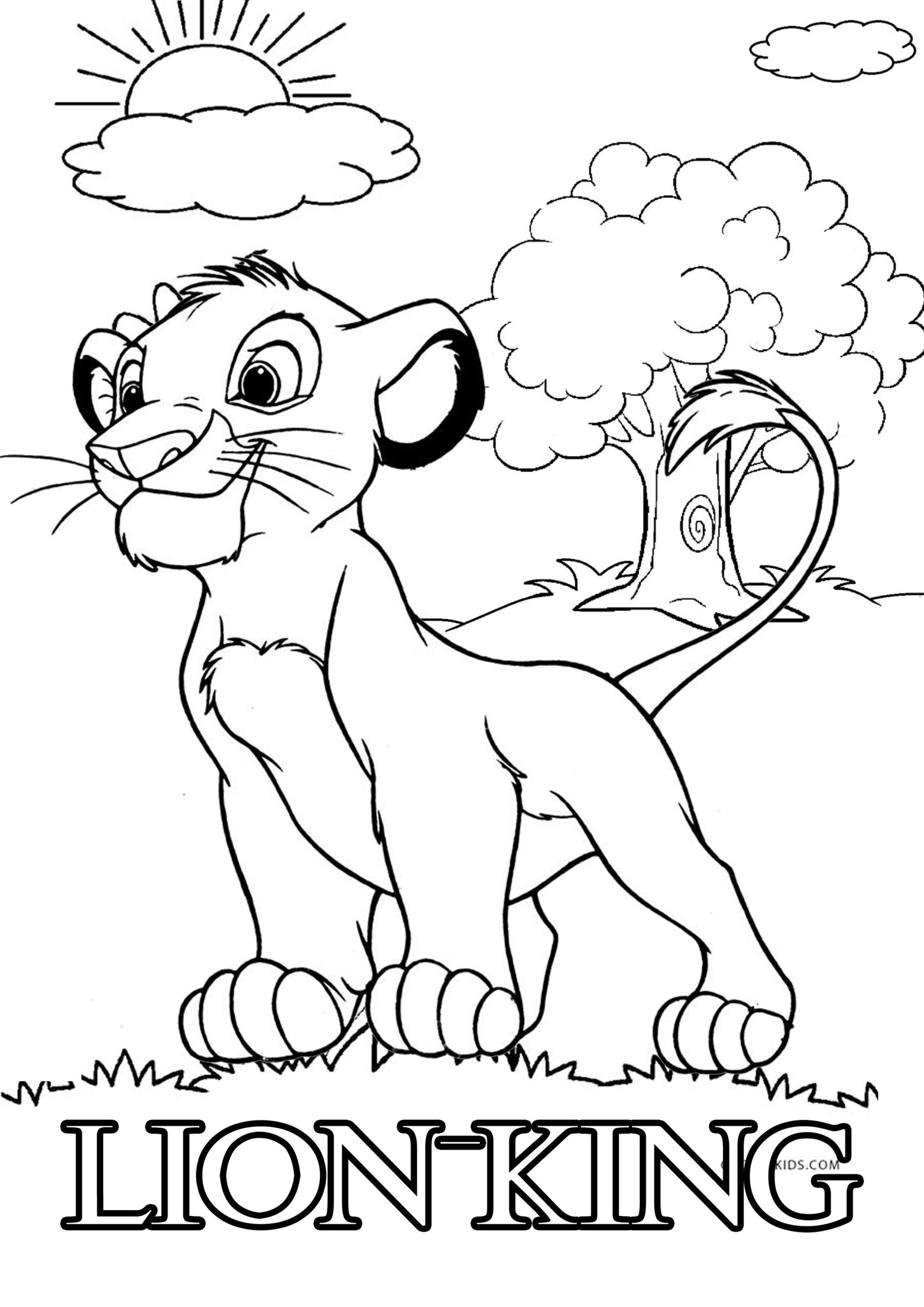 Lion King Printable Coloring Pages