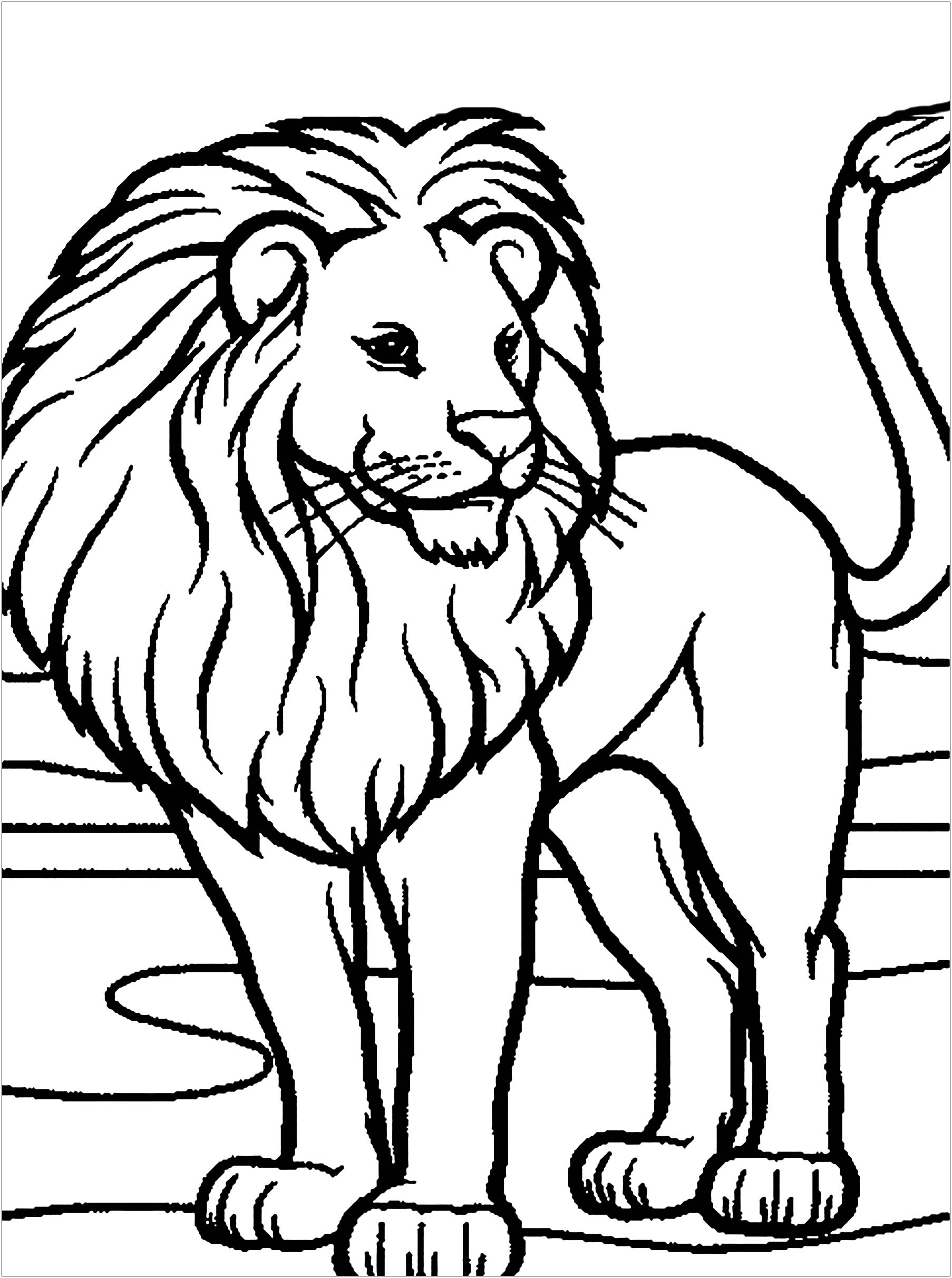 Lion Lion Coloring Pages For Kids
