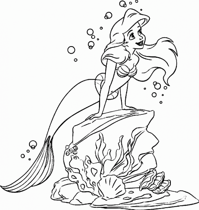 Little Mermaid Printable Coloring Pages