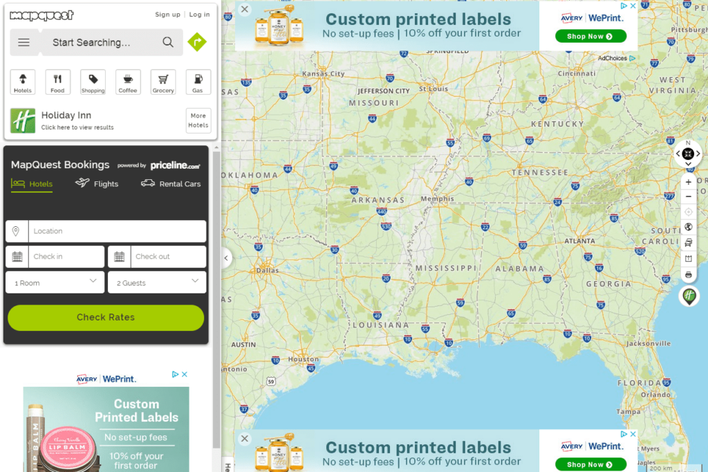 Mapquest Printable Driving Directions