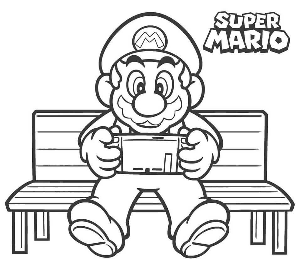 Mario Game Coloring Pages Free Printable Templates