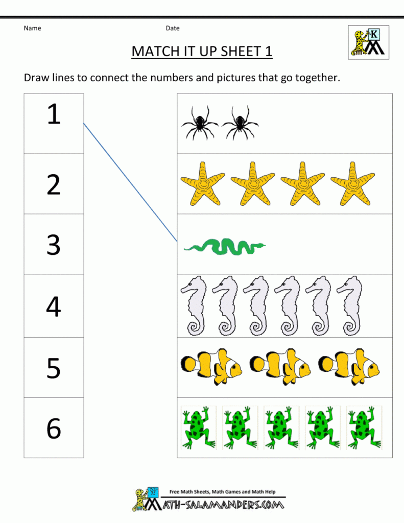 Math Worksheets Kindergarten