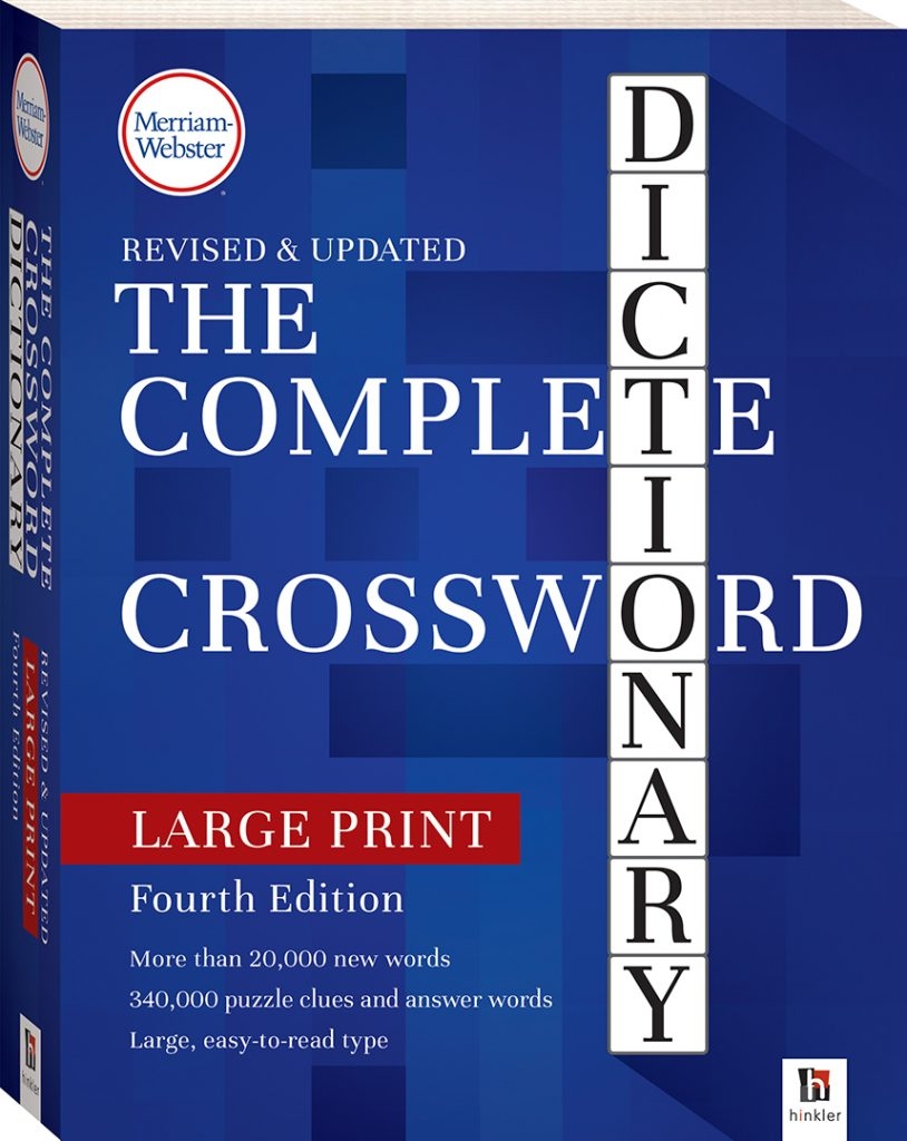 Merriam Webster Complete Crossword Dictionary 4Th Edition Large Print 