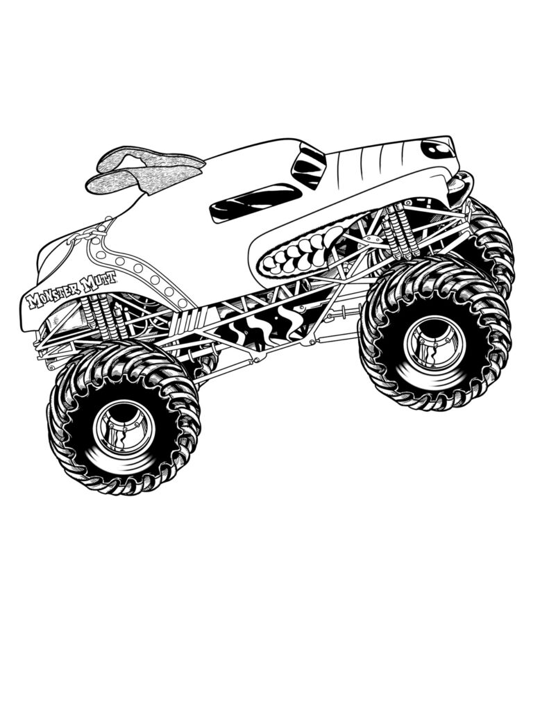 Monster Jam Coloring Pages Best Coloring Pages For Kids