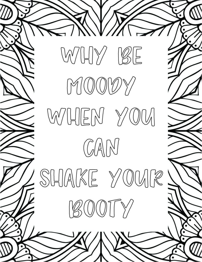 Motivational Quotes Coloring Pages