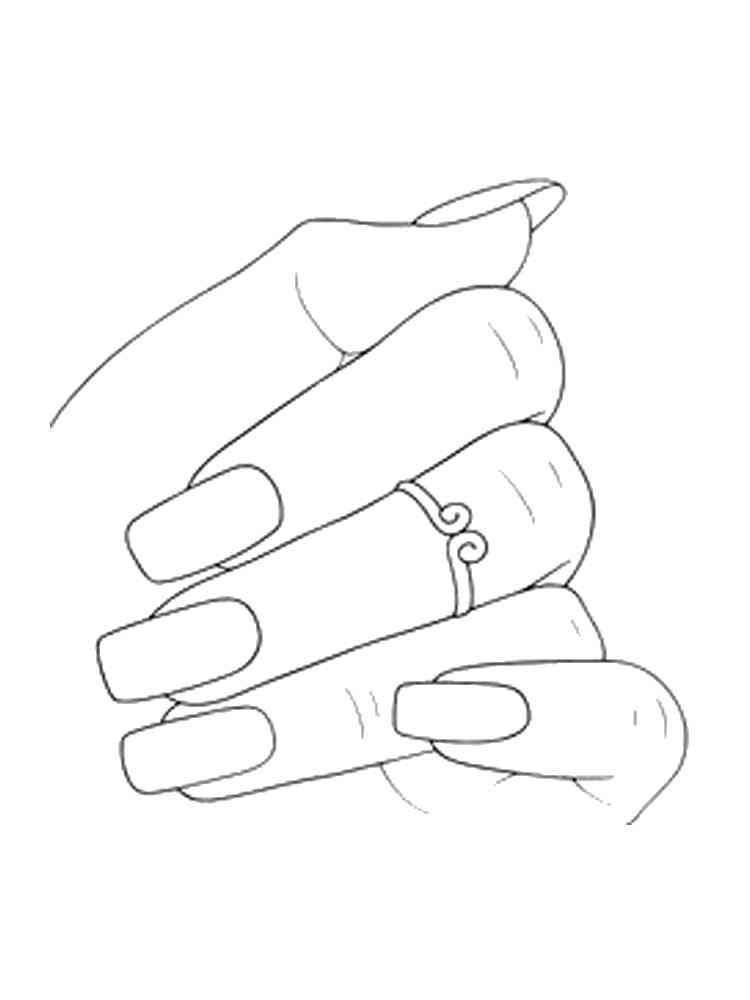 Nail Coloring Pages