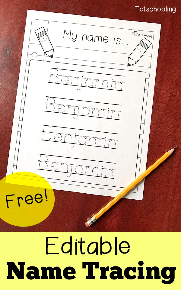 Name Tracing Free Printables