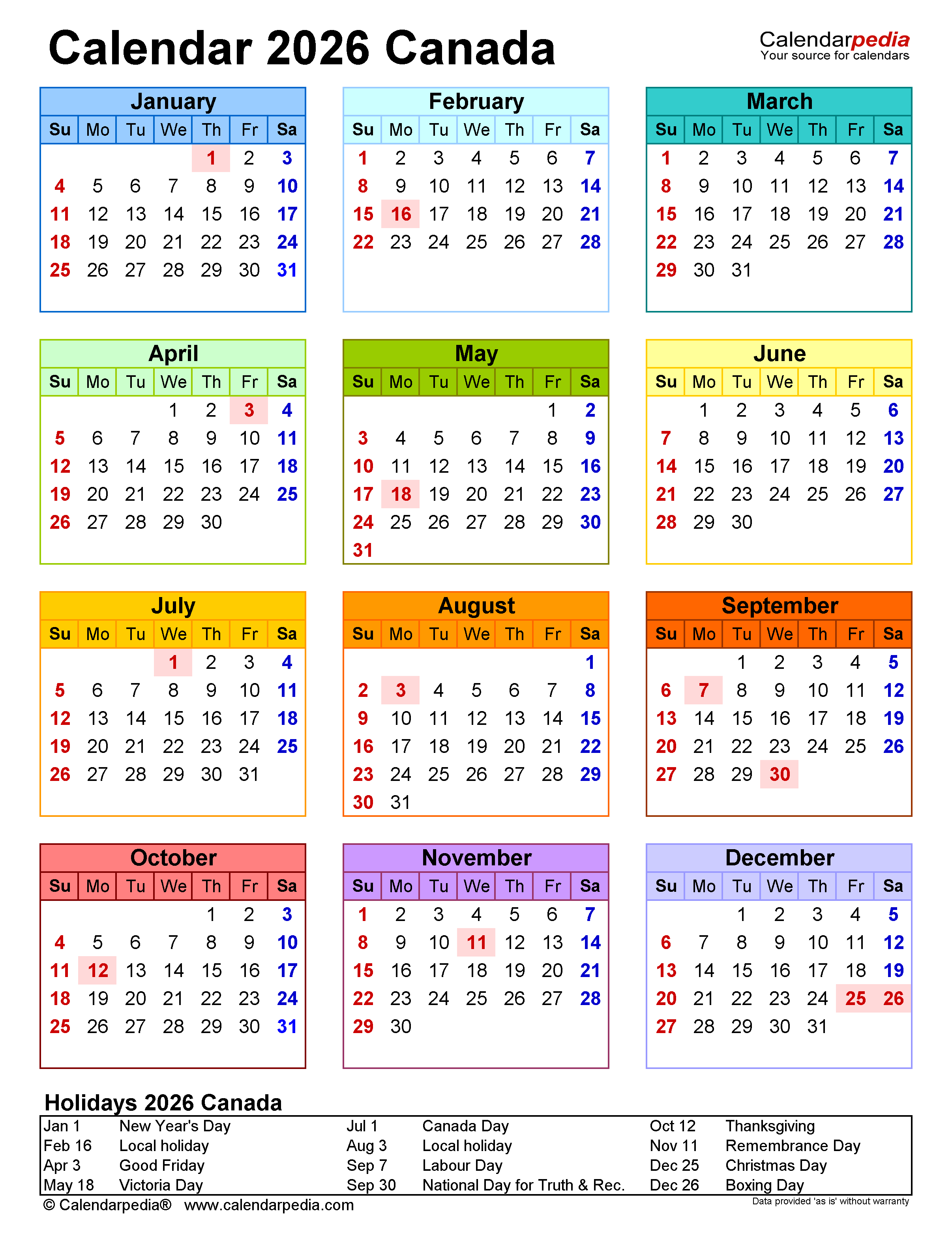 Navigating The Canadian Calendar A Guide To Holidays In 2026