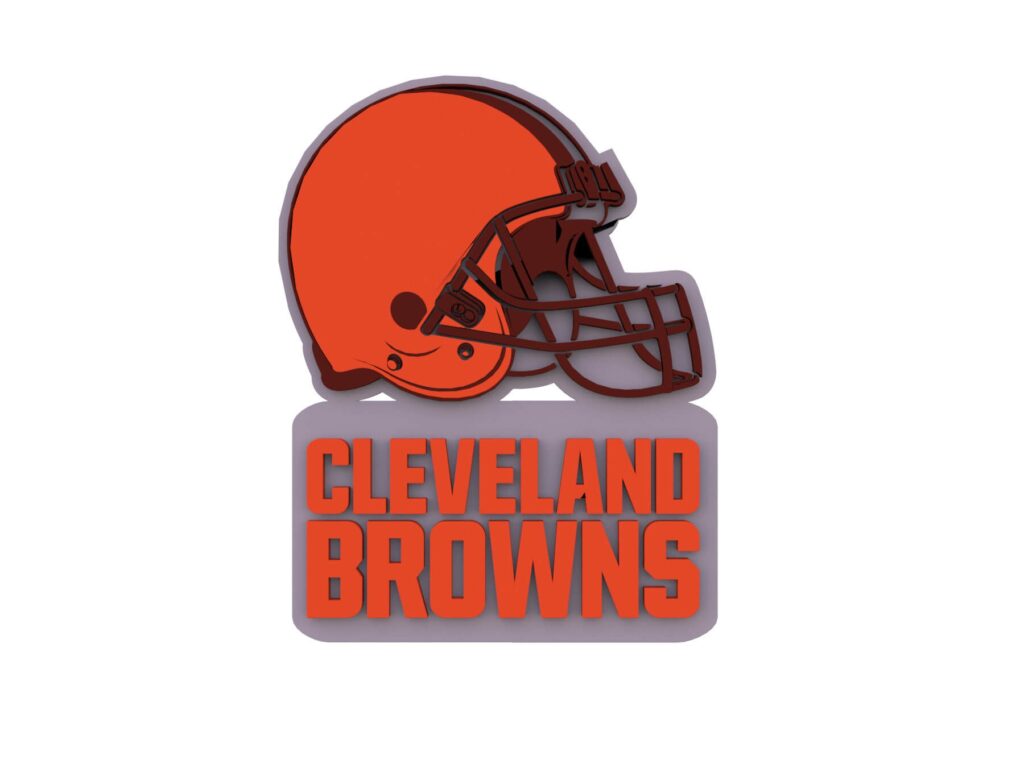 NFL Cleveland Browns Keychan Logo Printable 3D Model By Danyelon