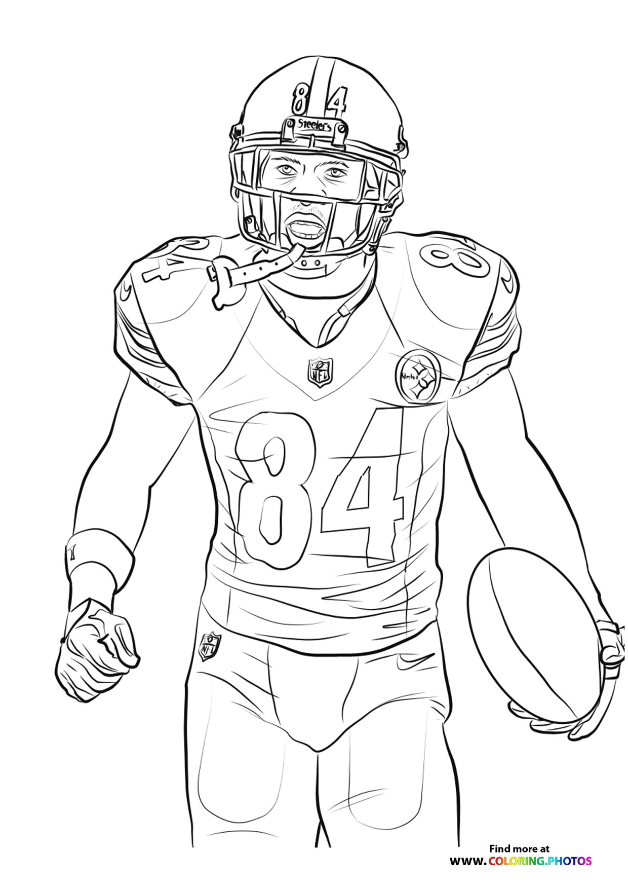 NFL Football Coloring Pages For Kids Free And Easy Print Or Download