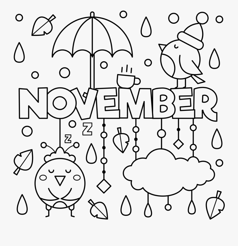 November Colouring Page November Coloring Pages For Kids Free