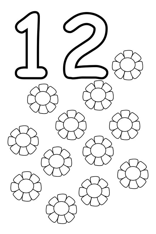 Number 12 Worksheets For Preschool