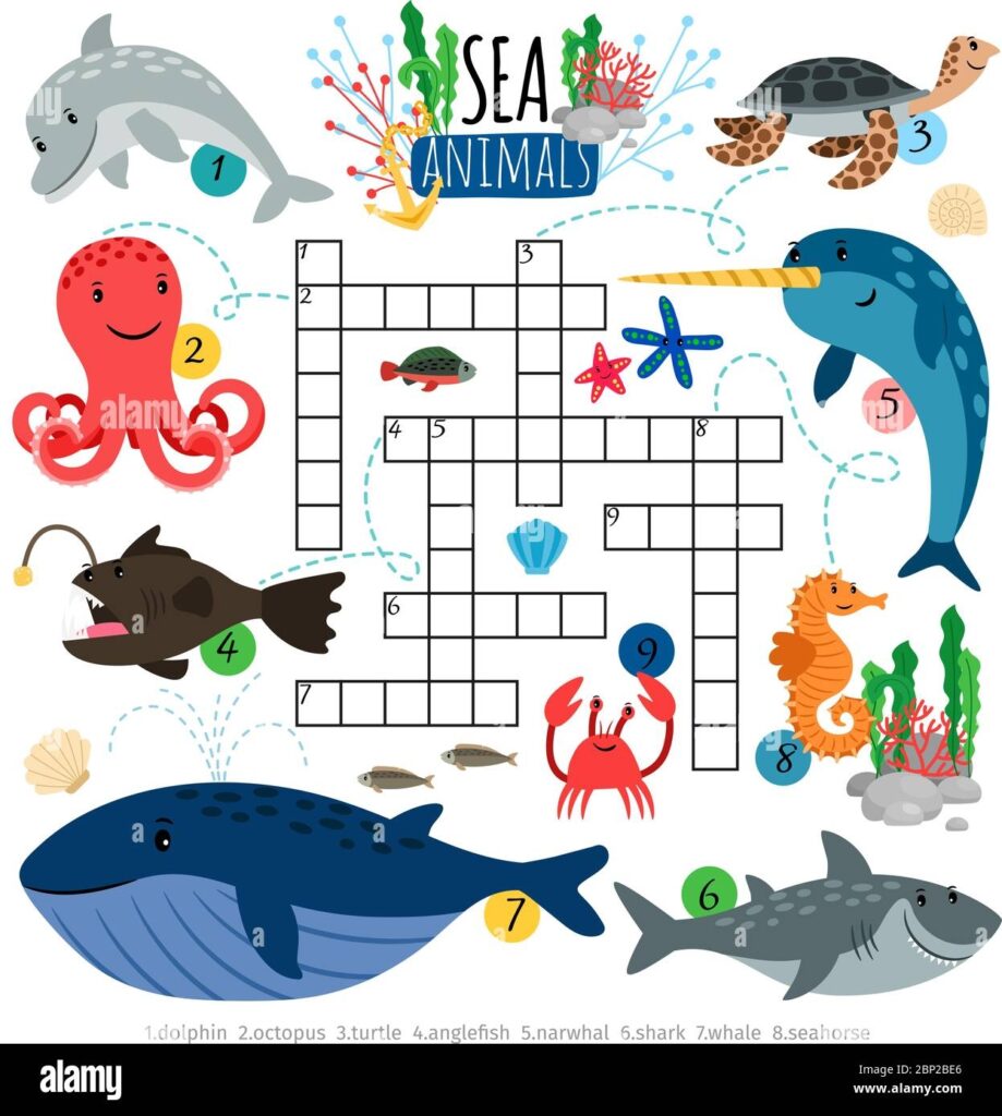 Ocean Crossword Puzzle