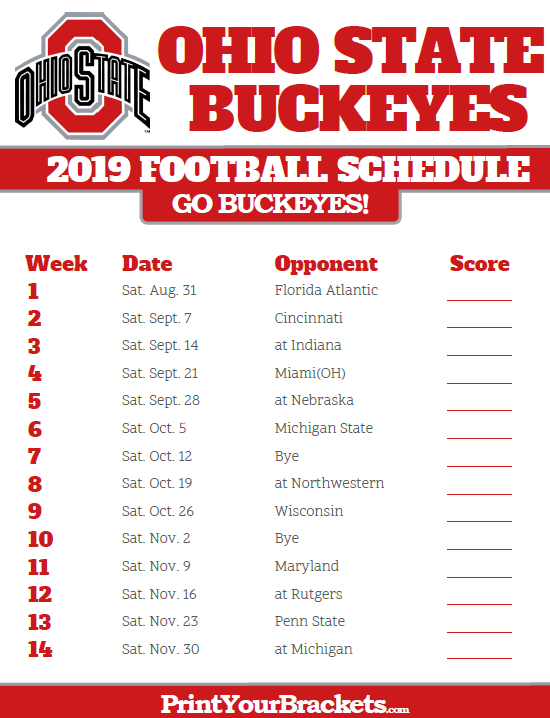 Ohio State Football Schedule 2025 2026 Calendar Emlyn Georgiana