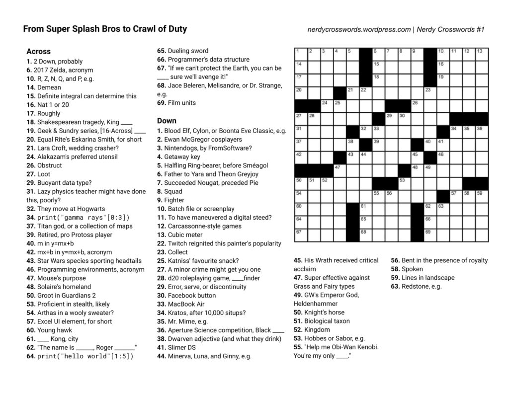 Online American Crossword Puzzles