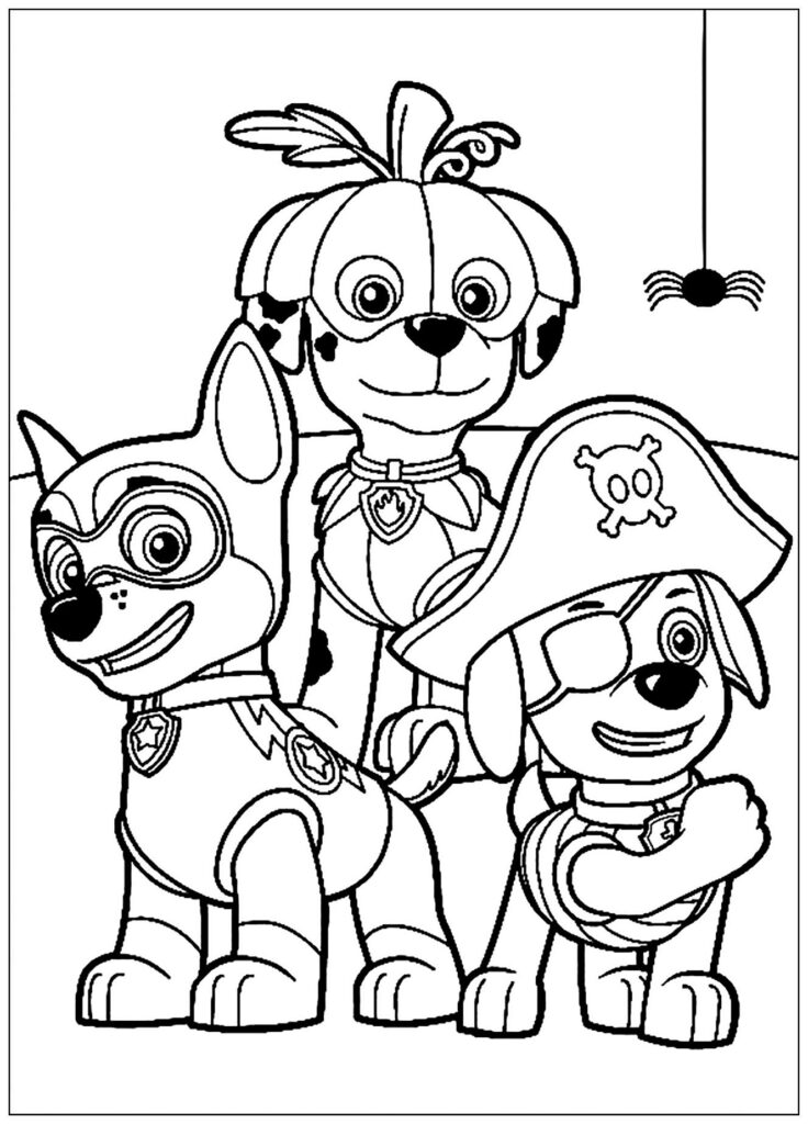 Paw Patrol Printable Coloring Page