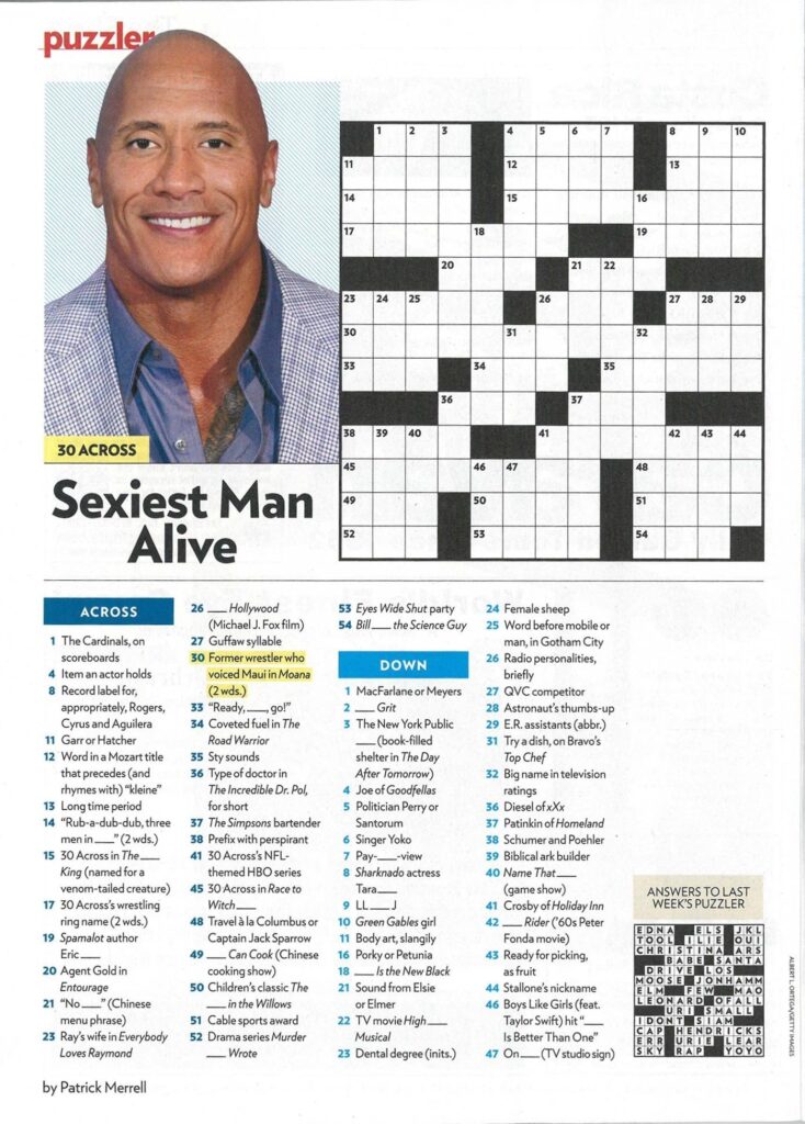 People Magazine Printable Crossword Puzzles Printable JD