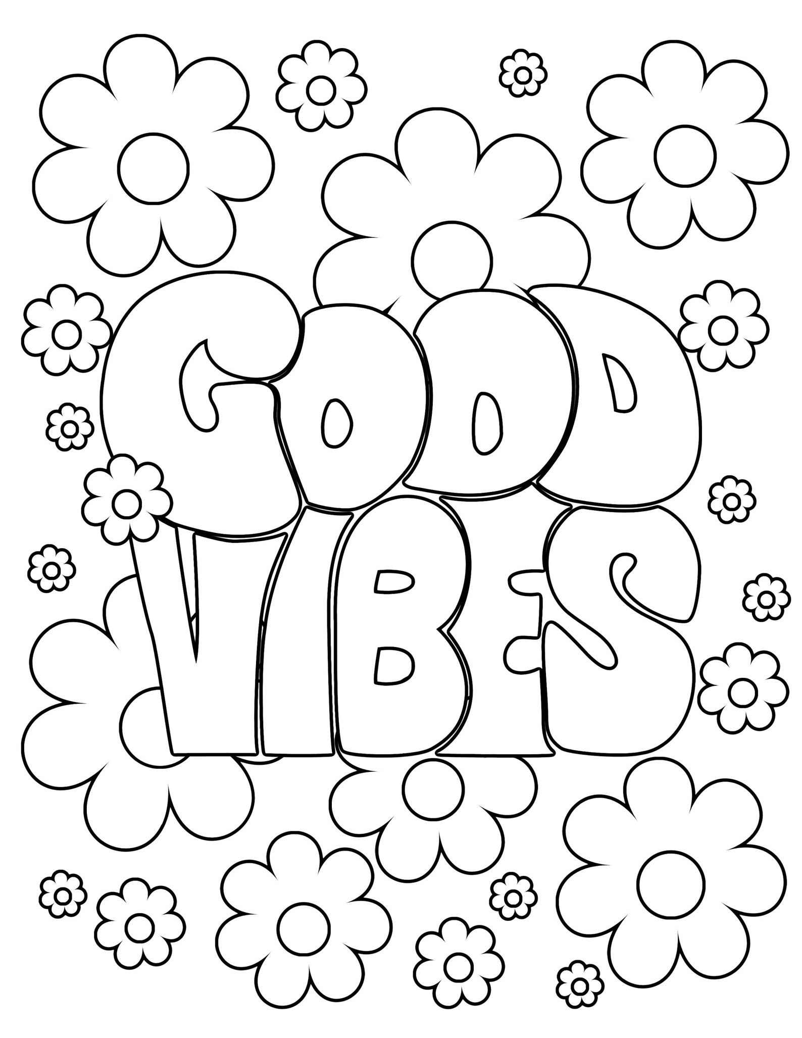 Preppy Printable Coloring Pages