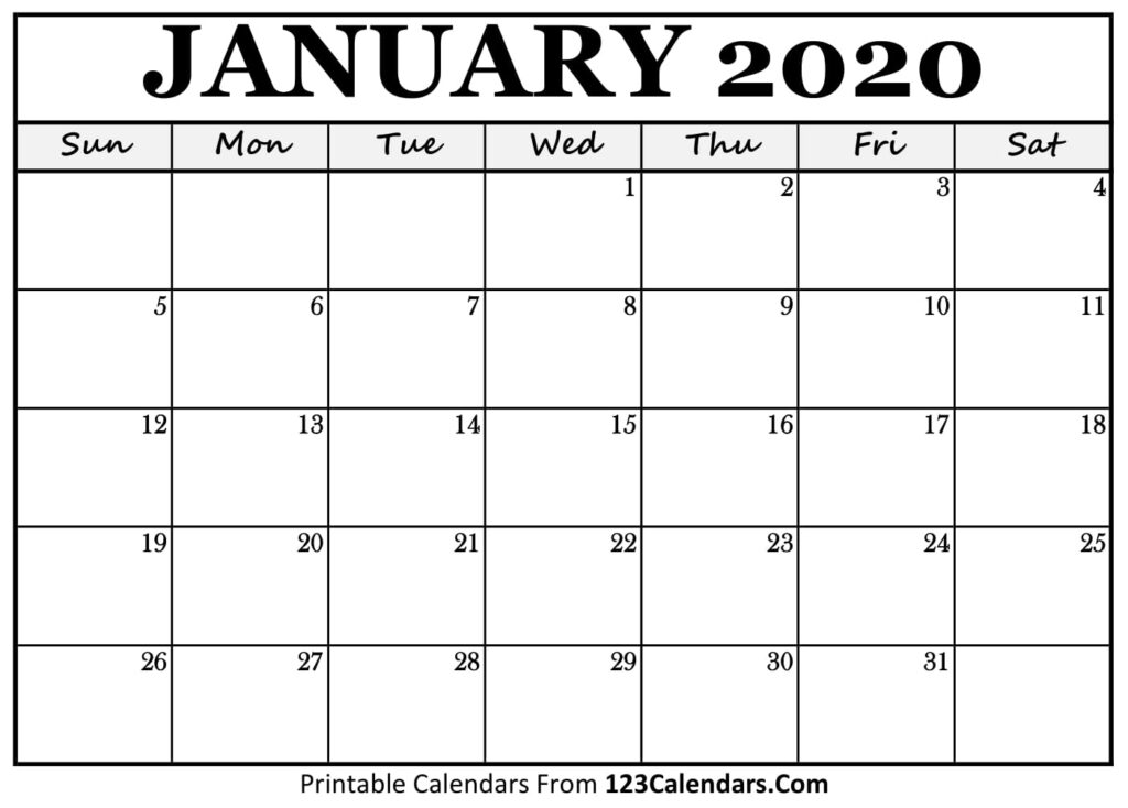 Print Free Calendars Without Downloading