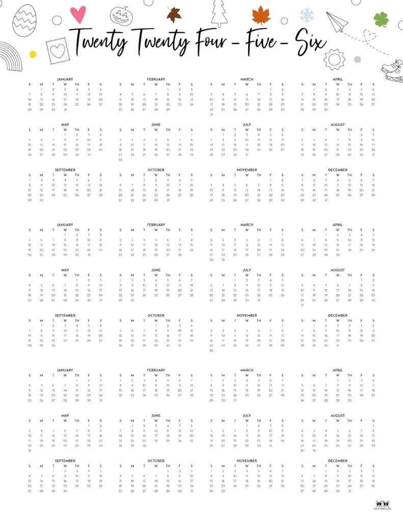 Printable 3 Year Calendar 2024 2026 A Comprehensive Guide To Planning 