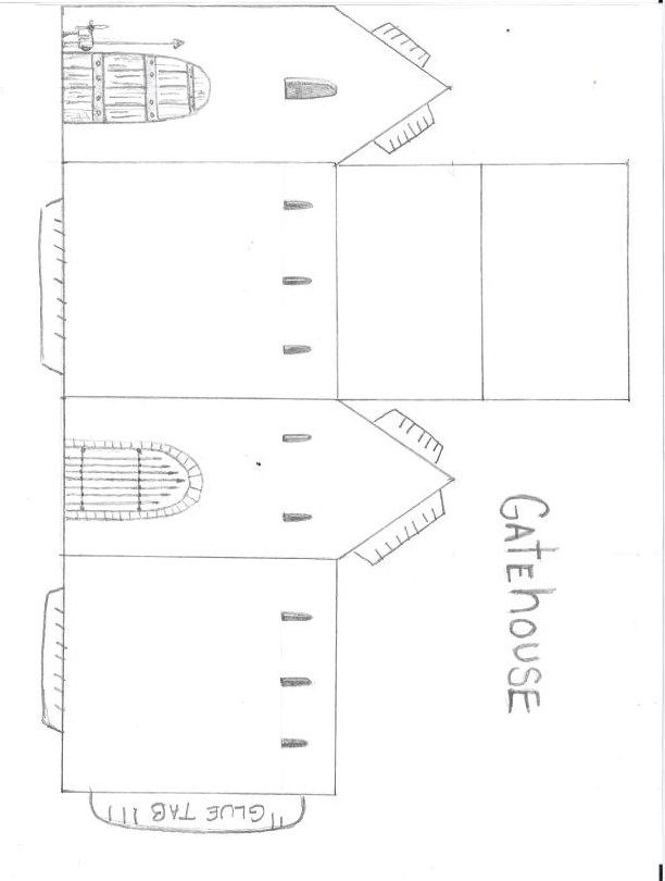 Printable 3d Castle Template