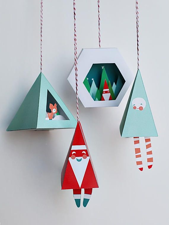 Printable 3d Christmas Decorations