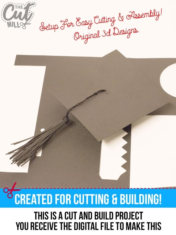 Printable 3d Graduation Cap Template