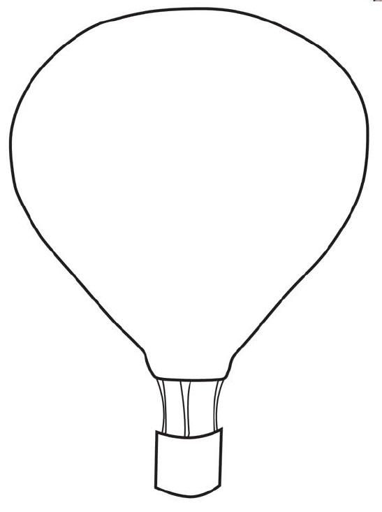 Printable 3d Hot Air Balloon Template